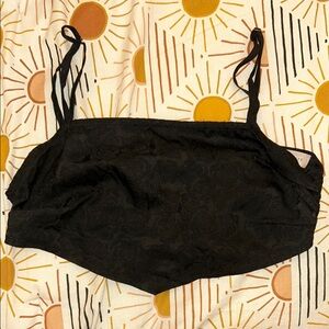 LA Hearts Black Crop Top